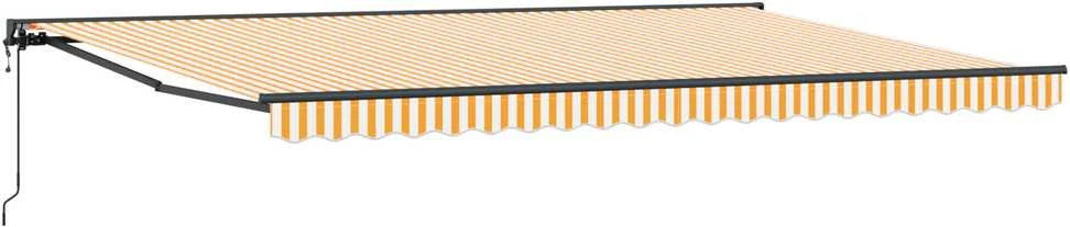 Markizės rėmas Geltona ir balta 500 × 300 cm