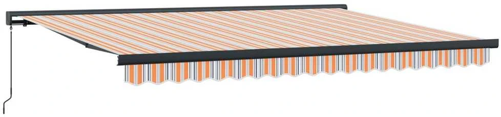 Ištraukiama markizė Oranžinė ir pilka 400 × 300 cm