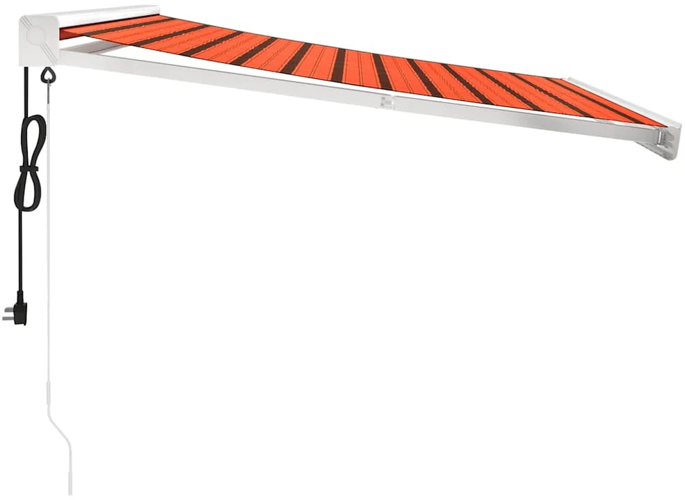Ištraukiama markizė, oranžinė/ruda, 3,5x2,5m, audinys/aliuminis