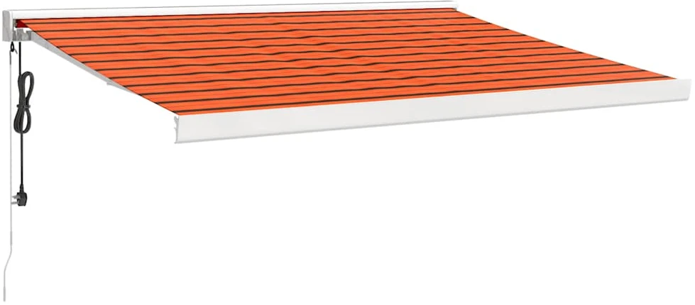 Ištraukiama markizė, oranžinė/ruda, 3,5x2,5m, audinys/aliuminis