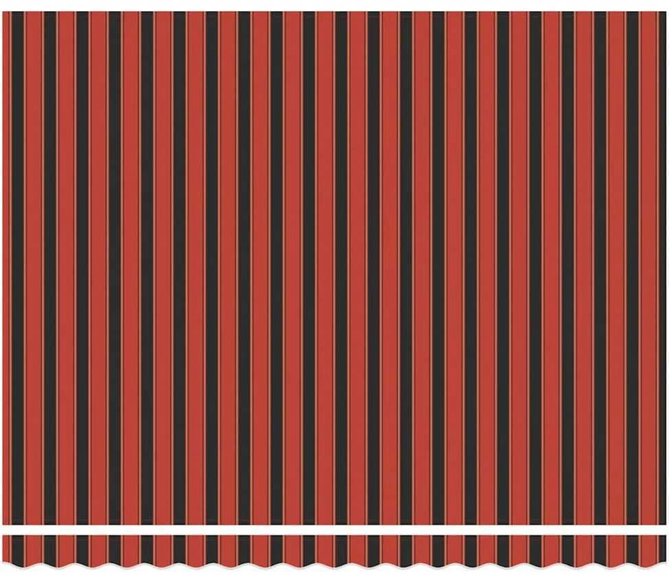 Ištraukiama markizė Oranžinė ir ruda 350 x 250 cm Poliesteris