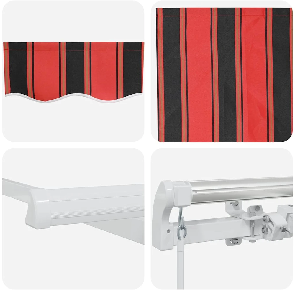 Ištraukiama markizė Oranžinė ir ruda 350 x 250 cm
