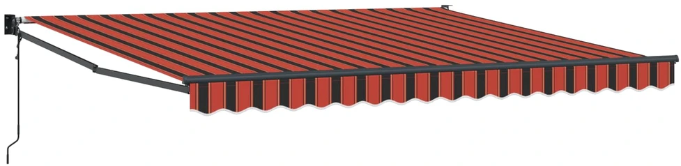 Ištraukiama markizė Oranžinė ir ruda 350 x 250 cm Poliesteris
