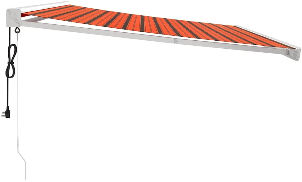 Ištraukiama markizė, oranžinė/ruda, 4x3m, audinys ir aliuminis