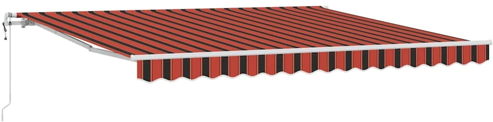 Ištraukiama markizė Oranžinė ir ruda 400 × 300 cm