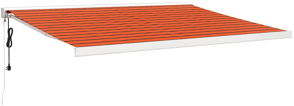 Ištraukiama markizė, oranžinė/ruda, 4x3m, audinys ir aliuminis