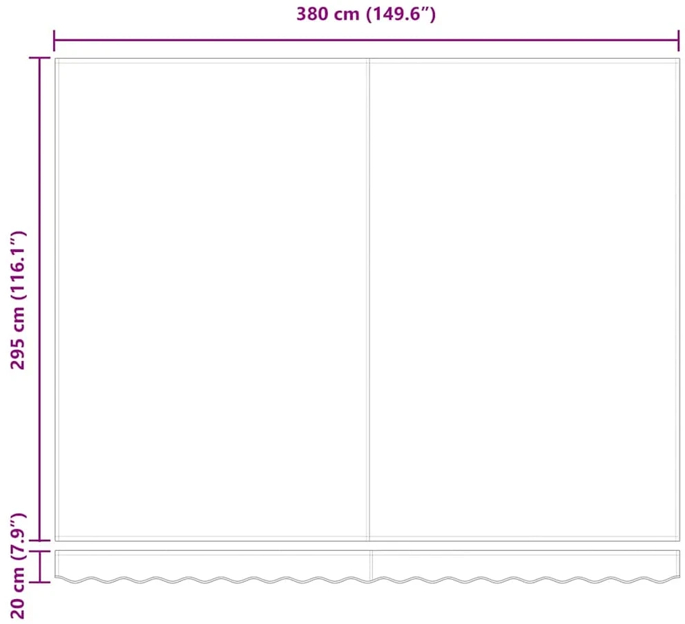Ištraukiama markizė Oranžinė ir ruda 400 × 300 cm
