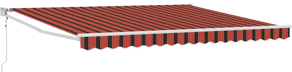 Ištraukiama markizė Oranžinė ir ruda 400 × 300 cm