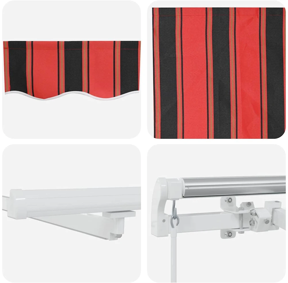 Ištraukiama markizė oranžinė ir ruda 400 × 300 cm