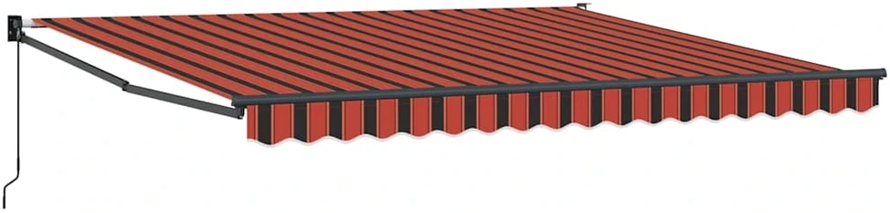 Ištraukiama markizė Oranžinė ir ruda 400 × 300 cm