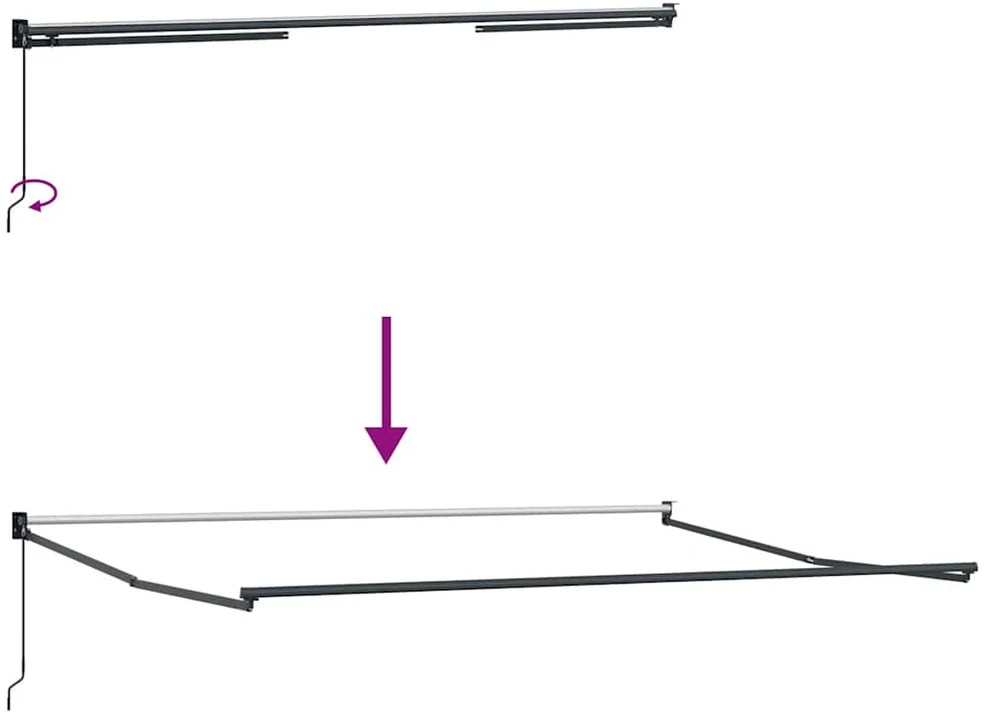 Ištraukiama markizė Oranžinė ir ruda 400 × 300 cm