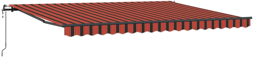 Ištraukiama markizė oranžinė ir ruda 450 × 350 cm