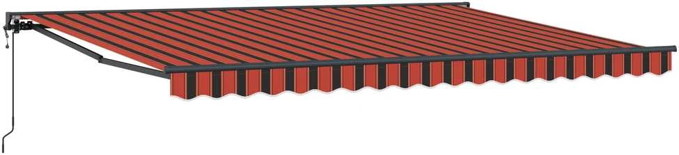 Markizės rėmas Oranžinis ir Juodas 450 × 300 cm