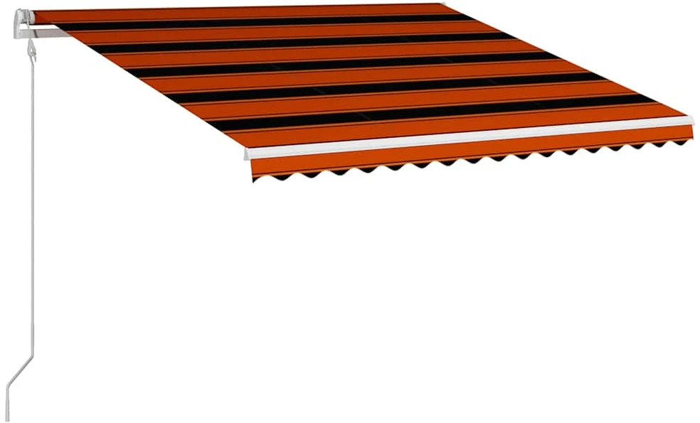 Ištraukiama markizė, oranžinė ir ruda, 450x300cm, automatinė