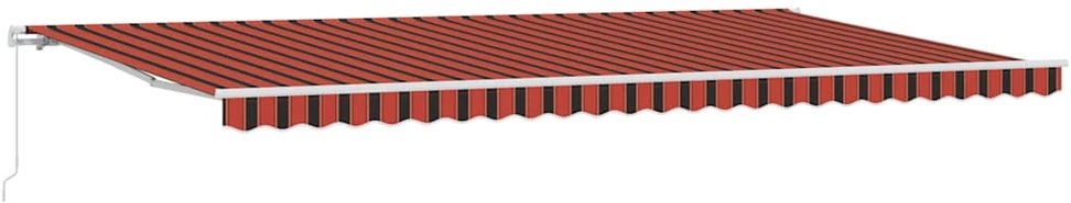 Ištraukiama markizė Oranžinė ir ruda 600 × 300 cm