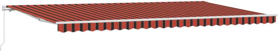 Ištraukiama markizė Oranžinė ir ruda 600 × 300 cm