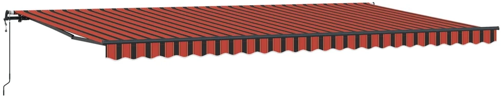 Ištraukiama markizė oranžinė ir ruda 600 × 350 cm