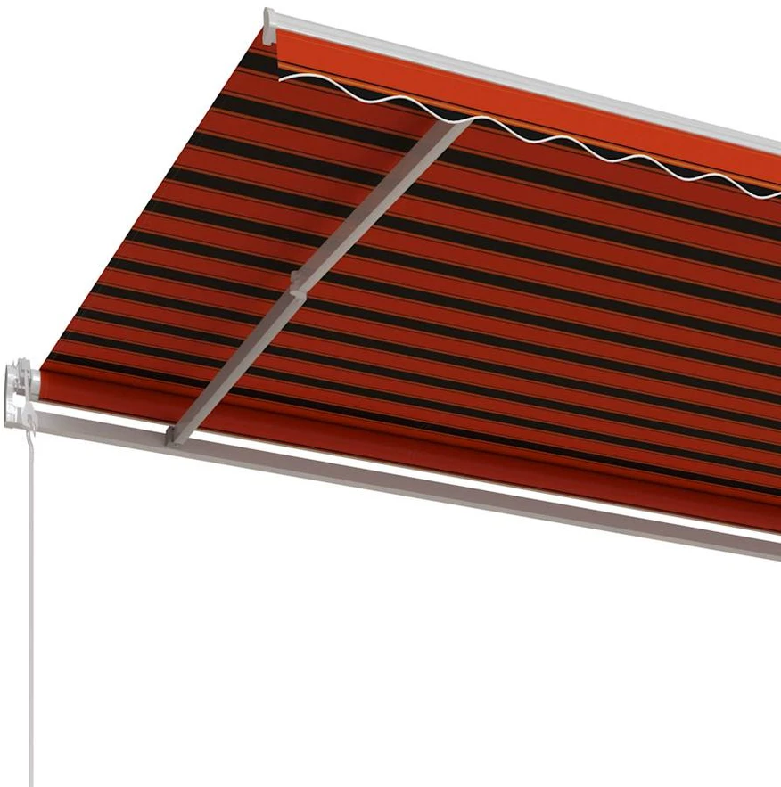 Ištraukiama markizė, oranžinė ir ruda, 600x300cm, automatinė