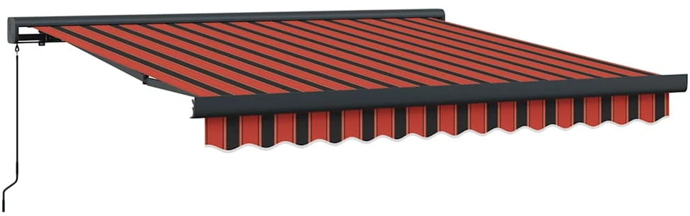 Ištraukiama markizė, oranžinė/ruda, 3x2,5m, audinys/aliuminis