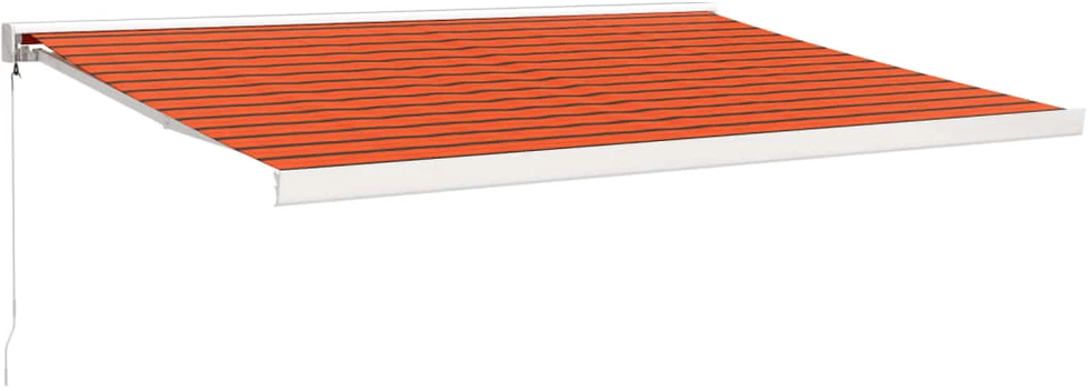 Ištraukiama markizė, oranžinė/ruda, 4,5x3m, audinys/aliuminis