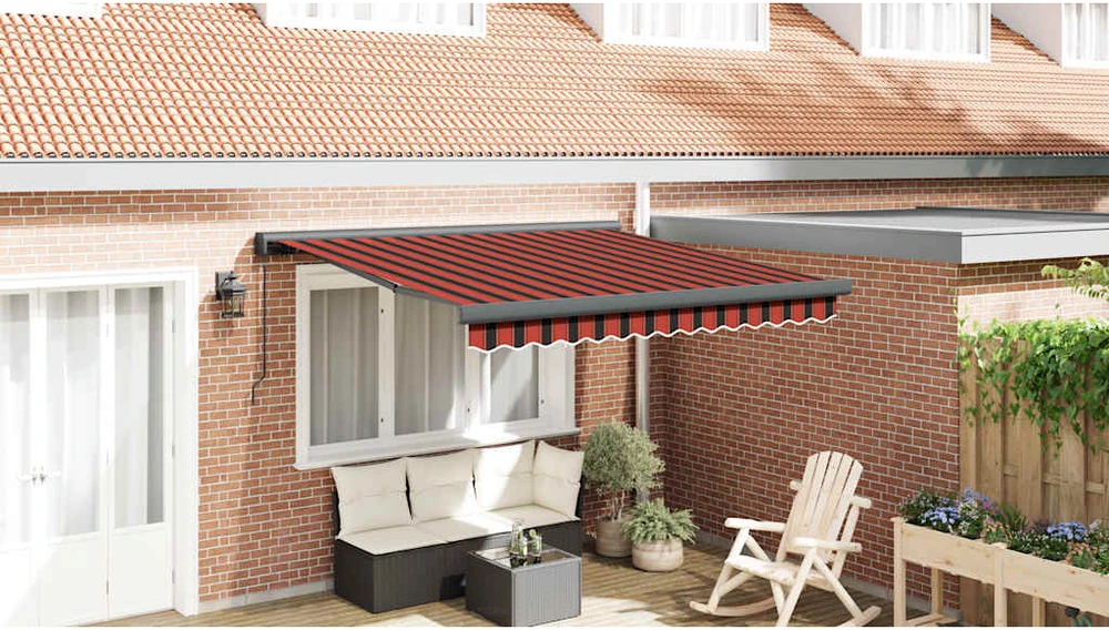 Ištraukiama markizė, oranžinė/ruda, 3x2,5m, audinys/aliuminis