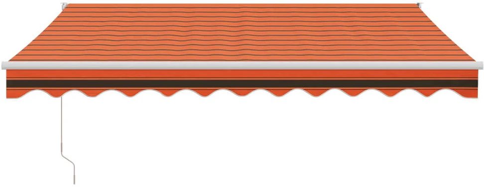 Ištraukiama markizė, oranžinė/ruda, 3,5x2,5m, audinys/aliuminis