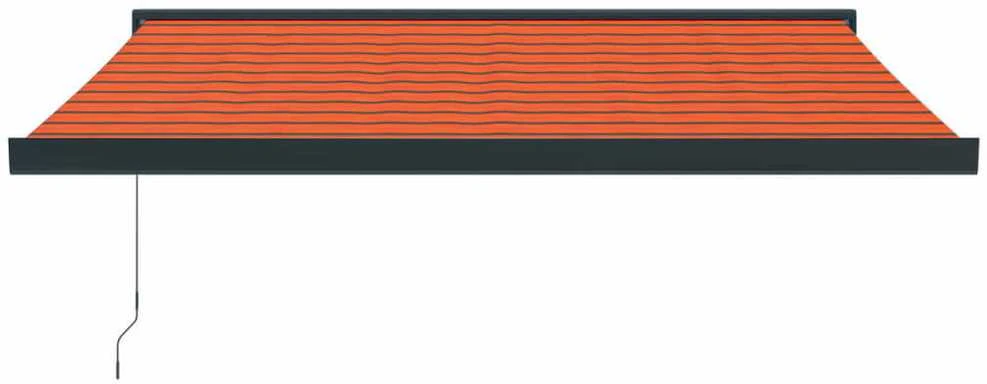 Ištraukiama markizė, oranžinė/ruda, 3,5x2,5m, audinys/aliuminis