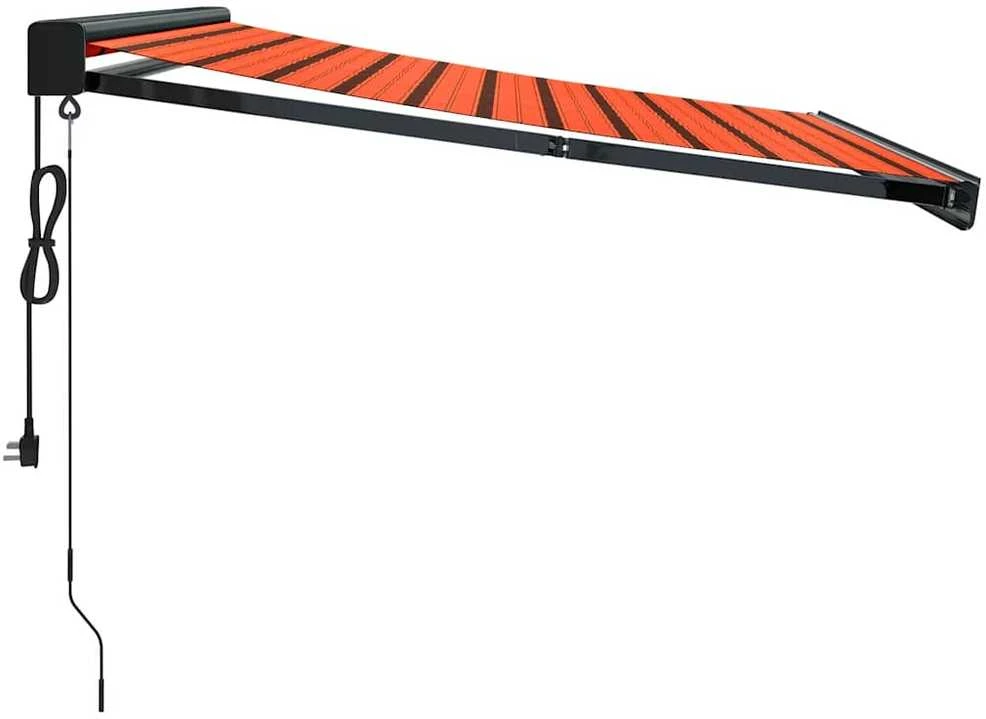 Ištraukiama markizė, oranžinė/ruda, 3,5x2,5m, audinys/aliuminis