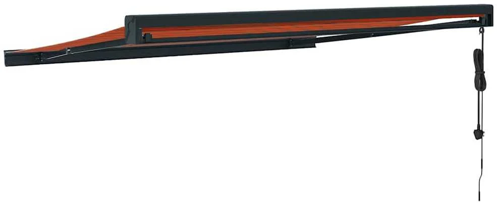 Ištraukiama markizė, oranžinė/ruda, 3,5x2,5m, audinys/aliuminis