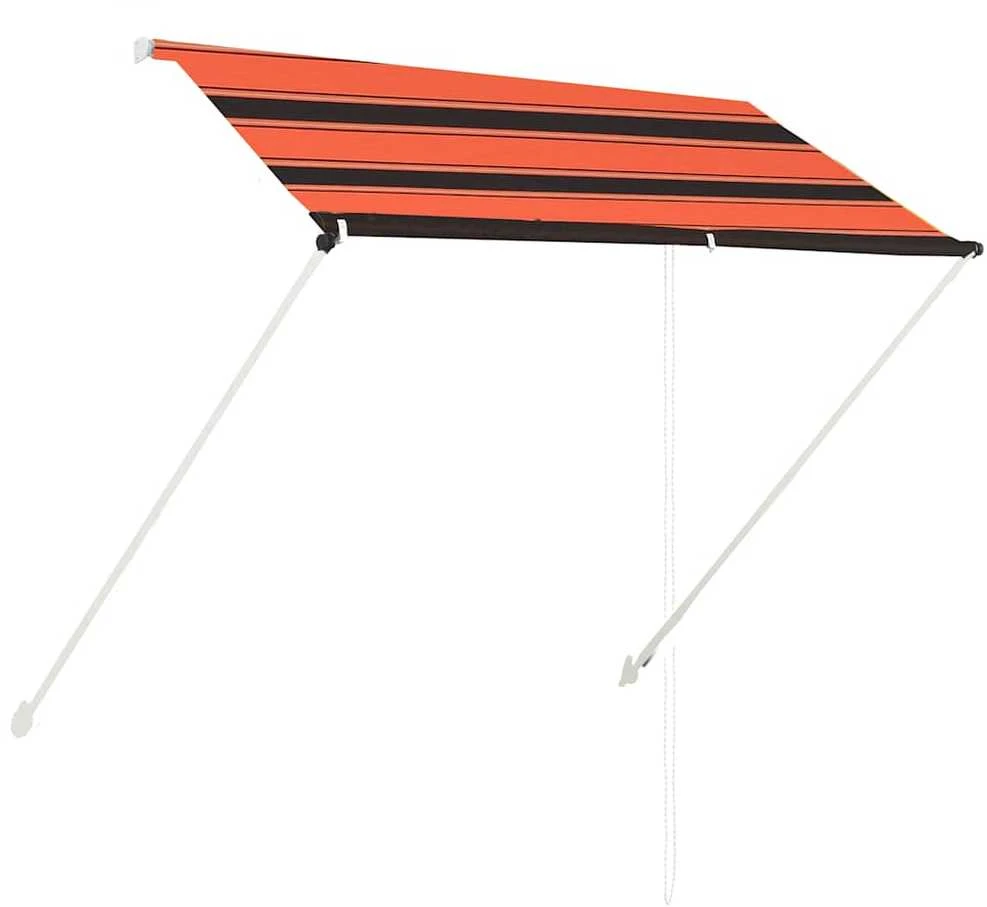 Ištraukiama markizė, oranžinės ir rudos spalvos, 200x150cm