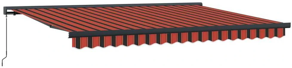 Ištraukiama markizė Oranžinis ir Juodas 400 × 300 cm
