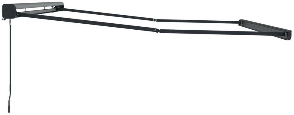 Ištraukiama markizė Pilka 400 × 300 cm Poliesteris ir aliuminis