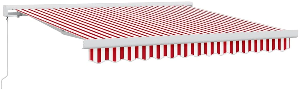 Ištraukiama markizė Raudona ir balta 300 x 250 cm