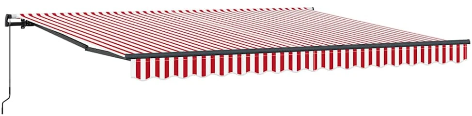 Ištraukiama markizė Raudona ir balta 400 × 350 cm