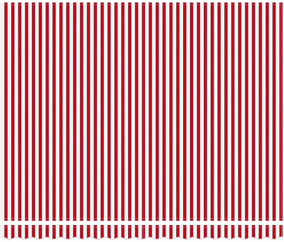 Ištraukiama markizė Raudona ir balta 400 × 350 cm