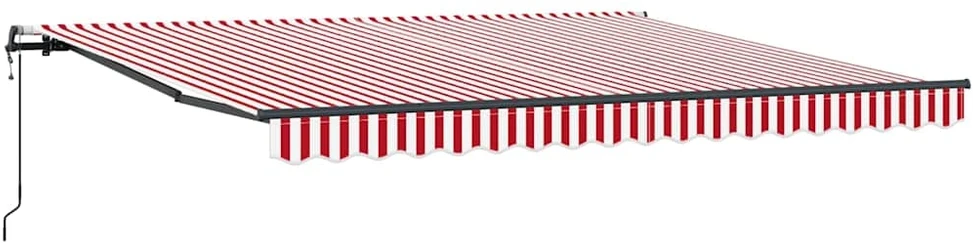 Ištraukiama markizė Raudona ir balta 400 × 350 cm