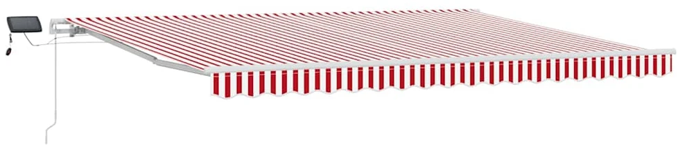 Ištraukiama markizė Raudona ir balta 450 × 300 cm