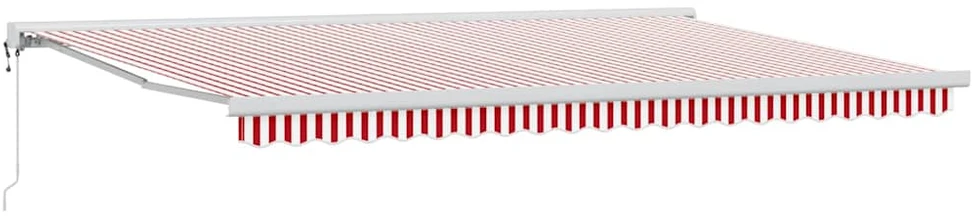 Ištraukiama markizė Raudona ir balta 500 × 300 cm