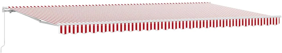 Ištraukiama markizė Raudona ir balta 600 × 300 cm