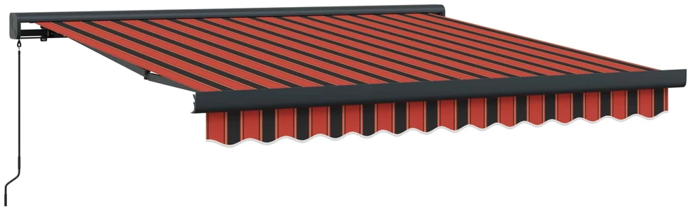 Ištraukiama markizė Raudona ir Juoda 350 x 250 cm