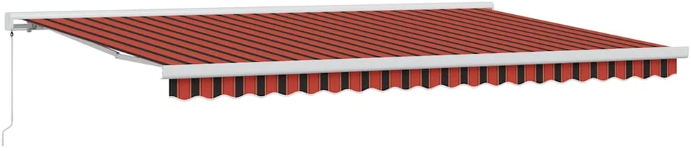 Ištraukiama markizė Raudona ir Juoda 500 × 300 cm