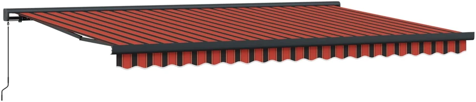 Ištraukiama markizė Raudona ir Juoda 500 × 300 cm