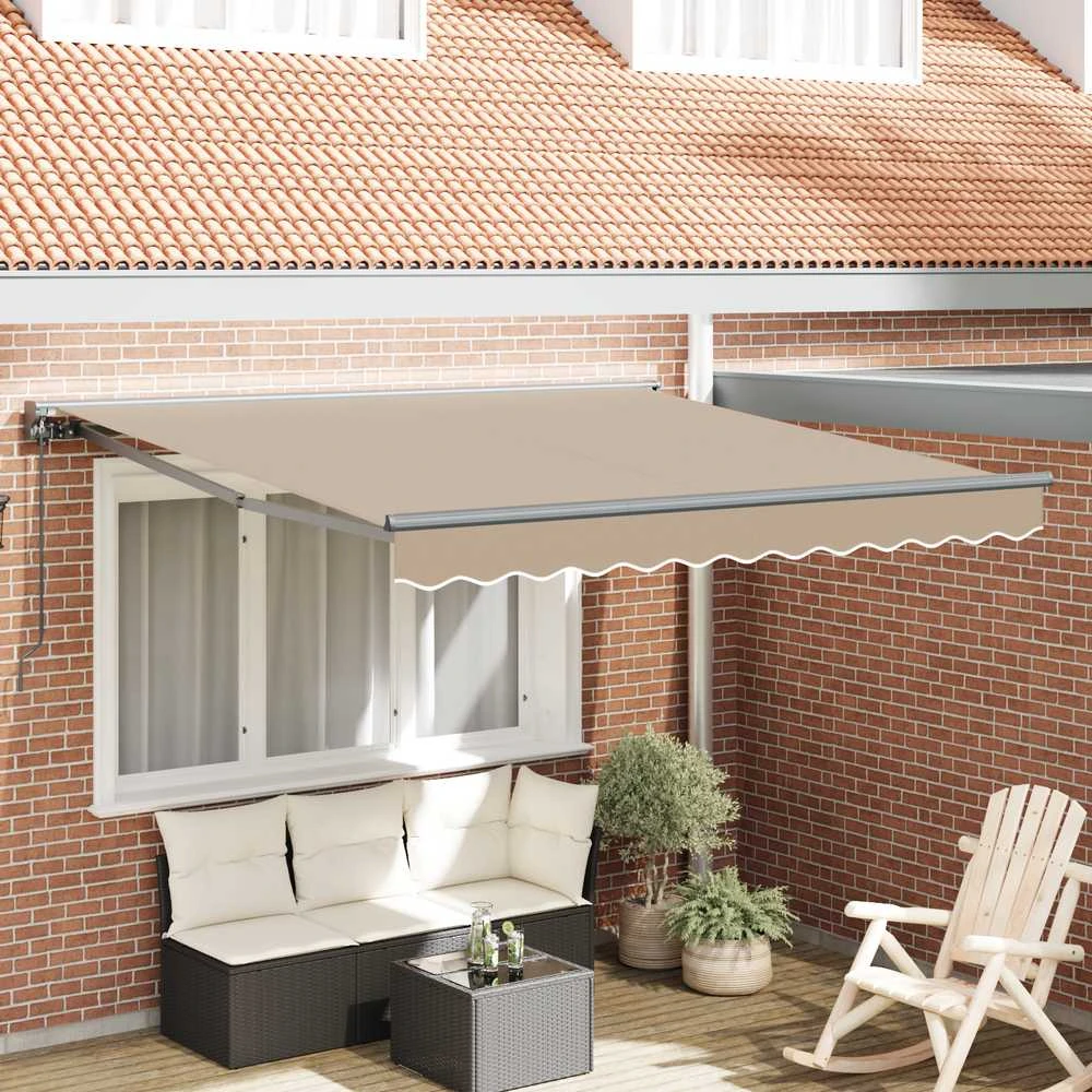 Markizės rėmas Smėlio 300 x 250 cm Poliesteris su PU danga
