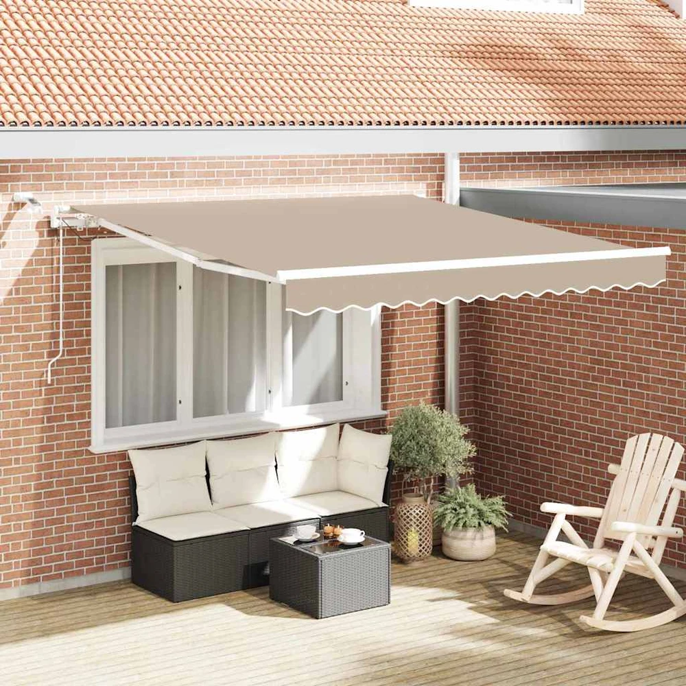 Ištraukiama markizė Smėlio 350 x 250 cm Poliesteris