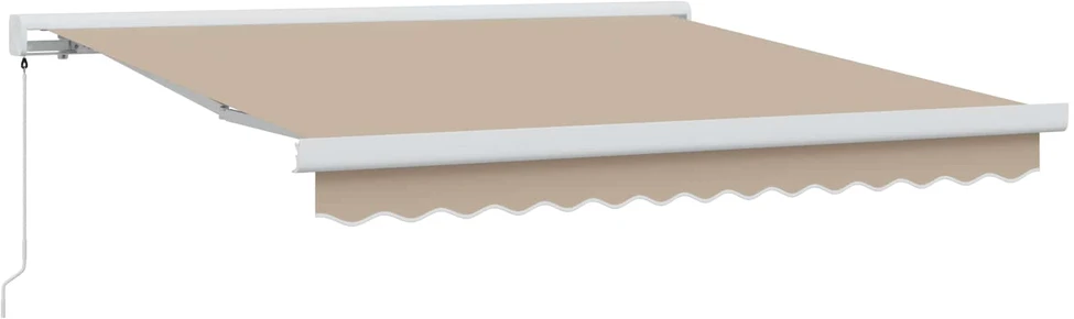 Ištraukiama markizė Smėlio 350 x 250 cm Audinys ir aliuminis