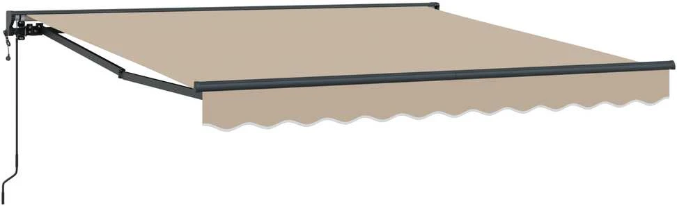 Markizės rėmas Smėlio 350 x 250 cm Poliesteris su PU danga