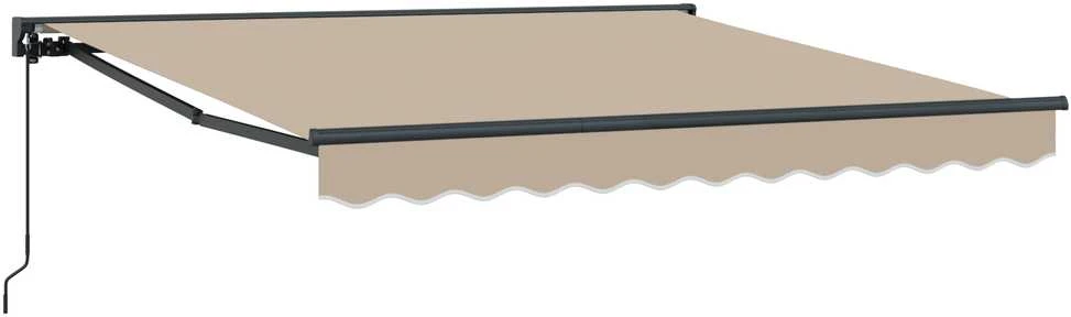 Markizės rėmas Smėlio 350 x 250 cm Poliesteris su PU danga