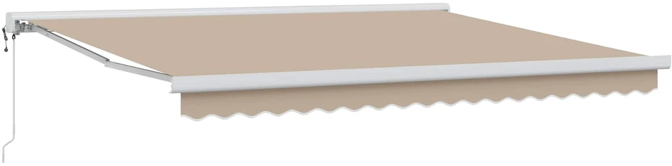 Ištraukiama markizė Smėlio 400 × 300 cm Audinys ir metalas