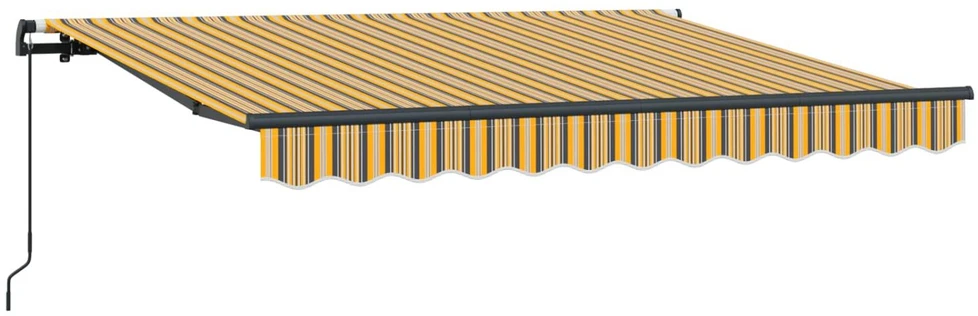 Ištraukiama markizė Geltonas ir Pilkas 250 x 200 cm audinys