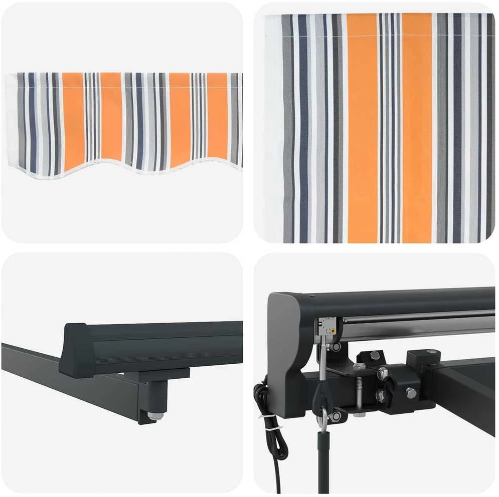 Markizės rėmas Mėlynas ir Oranžinis 350 x 250 cm